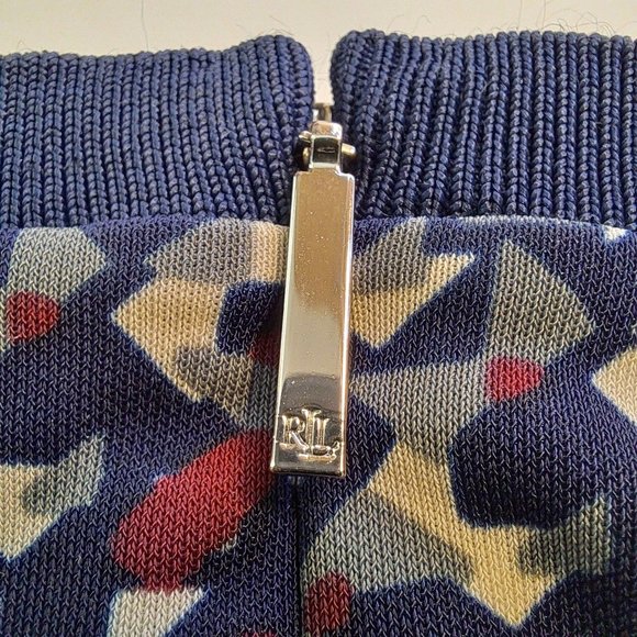 LAUREN RALPH LAUREN COLORFUL dress Sz Large STRETCHY FORMAL CASUAL CHIC STUNNING - Picture 4 of 12